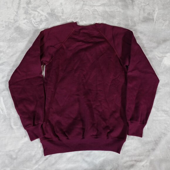 Vintage Hanes Raglan Sweatshirt Mens M (Fits S) Cotton Acrylic Made In USA 80s - Picture 4 of 7